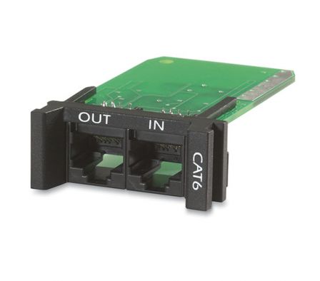 Módulo protector contra sobretensiones de APC para línea de red CAT6 o CAT5/5e, reemplazable, 1 U, para uso con chasis PRM4 o PRM24